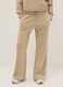 Pantaloni jogger in misto cotone beige regular fit_1