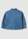 Regular Fit Blue Denim Cotton Jacket with Embroidery for Girl_1