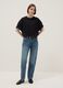 Oversized fit black short sleeve pure cotton t-shirt_1