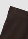 Brown flared leggings in stretch cotton_1