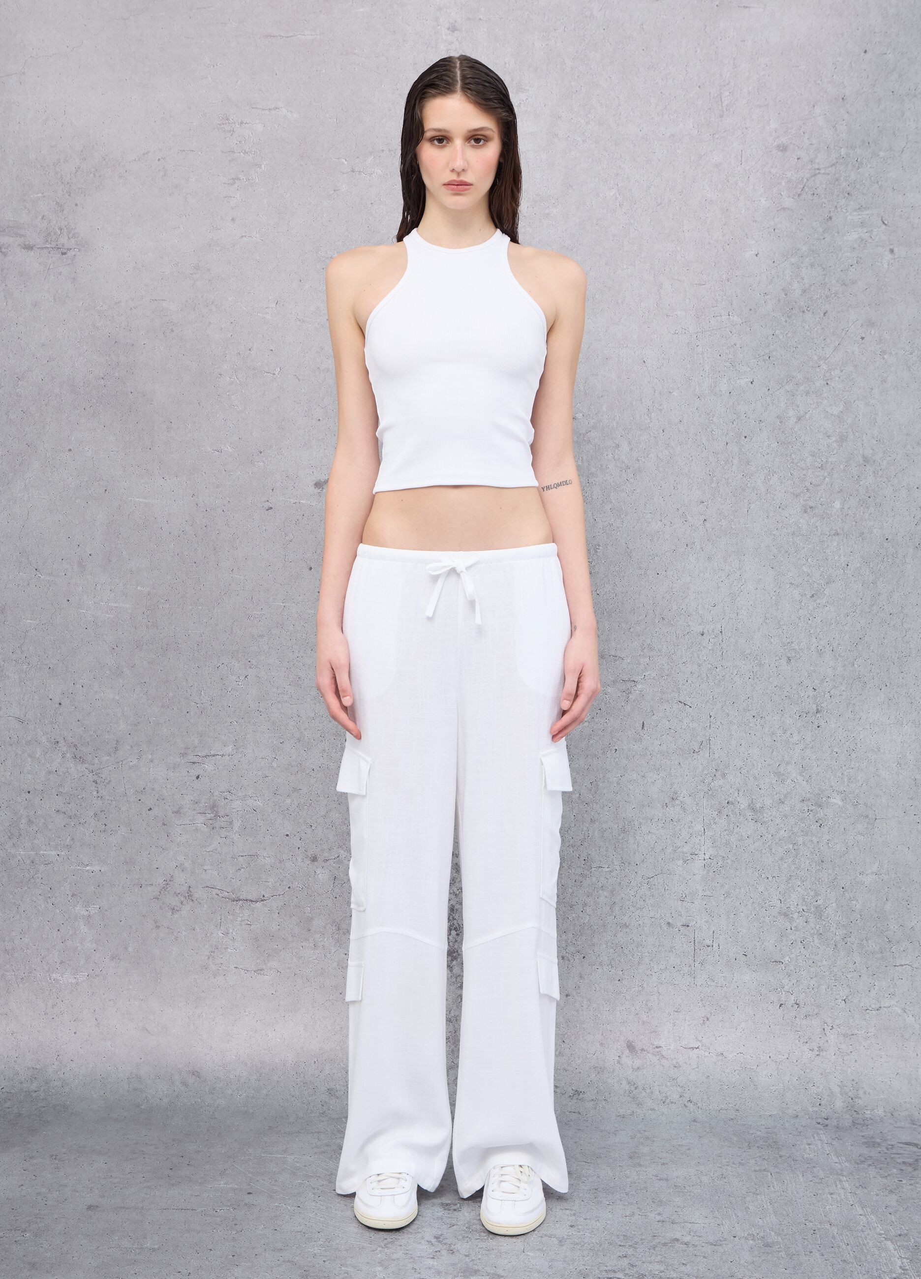 Vest Top Crew Neck White