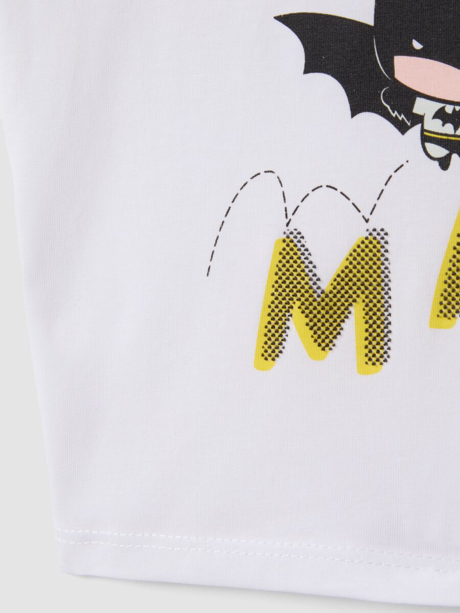 Tank top in puro cotone bianco da bimbo regular fit con stampa Batman_3