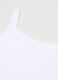 Twin pack of white girls' vests in pure cotton regular fit_2