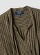 Brown pure viscose checked blouse_1