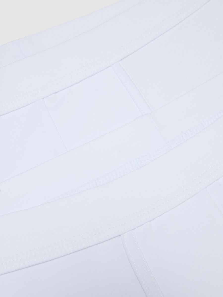 2-pack white midi boxer briefs in stretch Supima cotton, regular fit_5