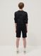 Regular fit black pure cotton shorts for boys_1