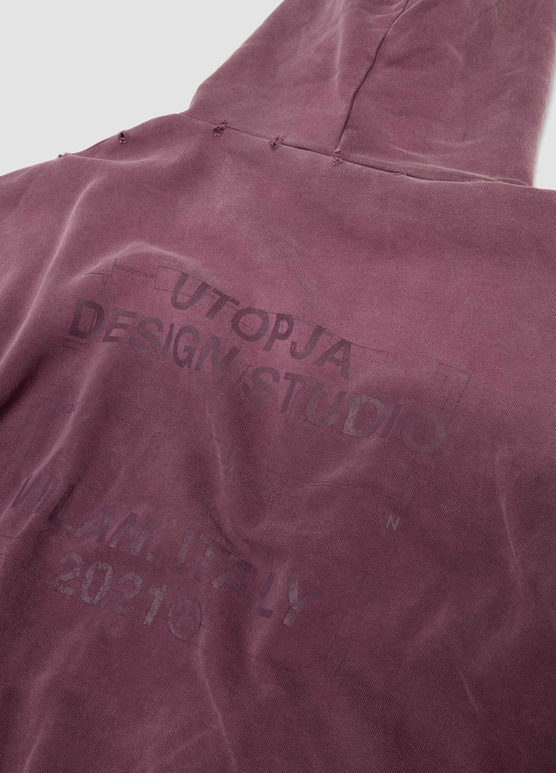 Sun-Faded Burgundy Hoodie