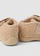 Beige baby slippers with hedgehog appliqu&eacute;_2