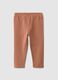 Orange Slim Fit Baby Cotton Leggings_1