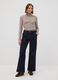 Beige ribbed viscose-blend crew-neck jumper_1