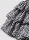 Girls&rsquo; grey tiered skirt with animal print_3