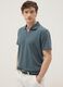 Green stretch cotton short-sleeve polo_0