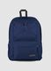 Blue backpack with front pocket and adjustable shoulder straps_0