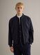 Blue regular fit bomber jacket with full zip_2