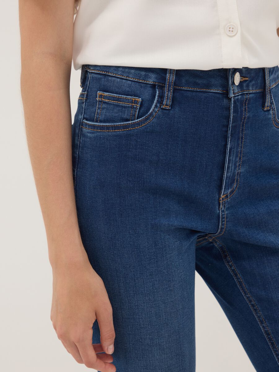 Blue skinny-fit stretch cotton-viscose jeans_3