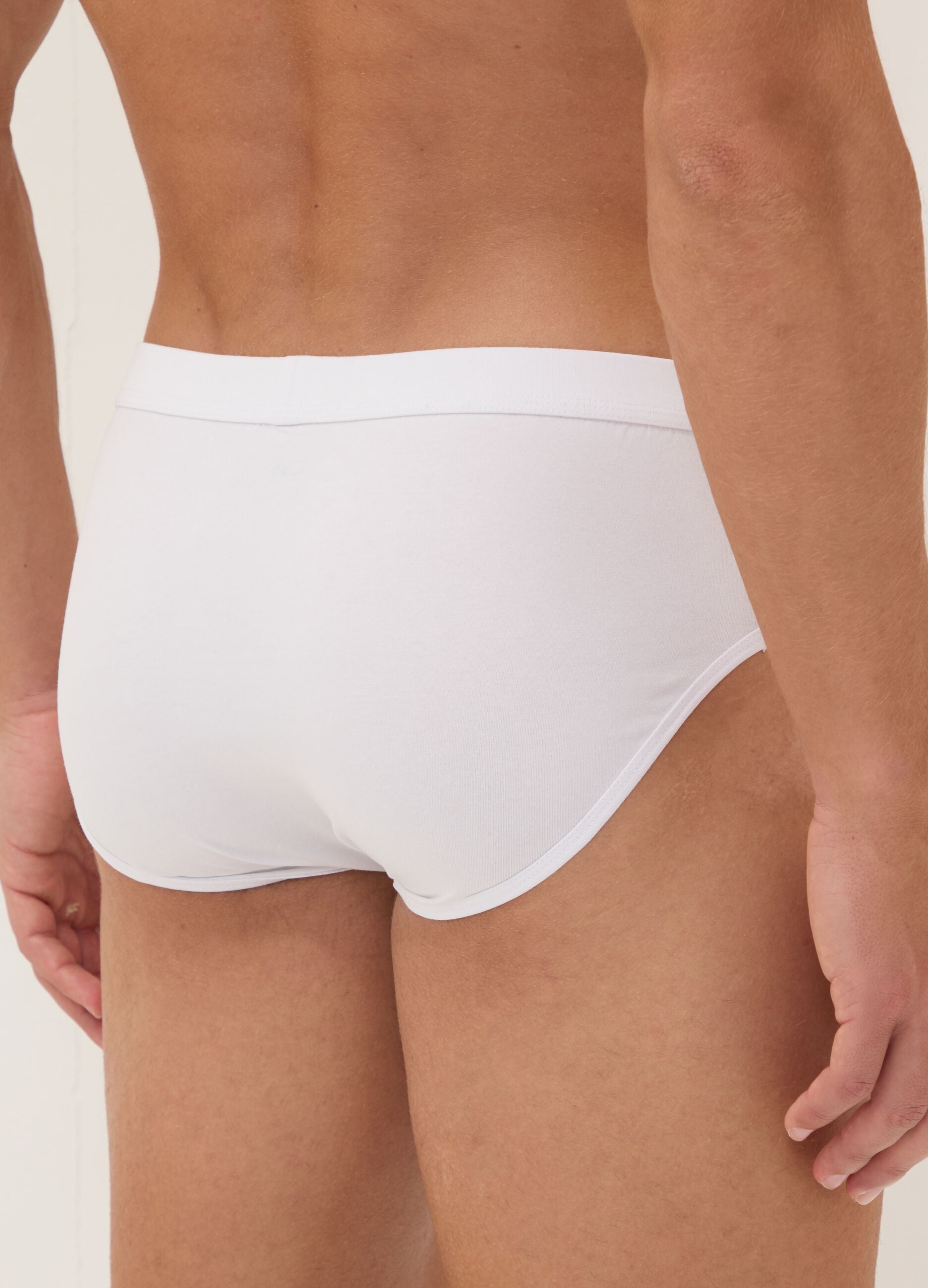 2-pack of white stretch Supima cotton briefs