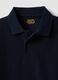 Blue piqu&eacute; polo shirt in pure organic cotton, regular fit, for boys_2