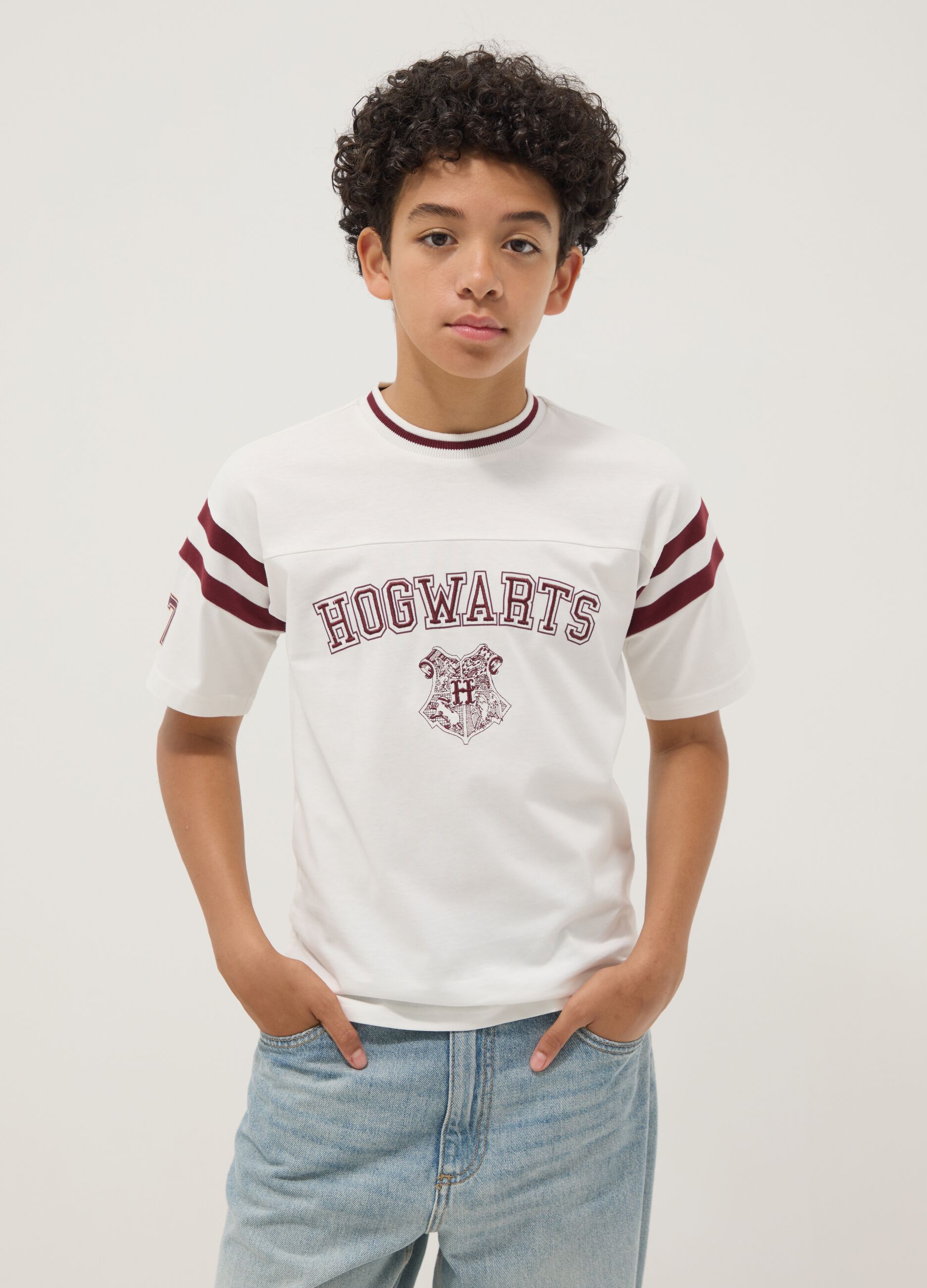 White short-sleeve pure cotton T-shirt
