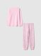 Pink pure cotton girl's pyjamas, regular fit with print_1