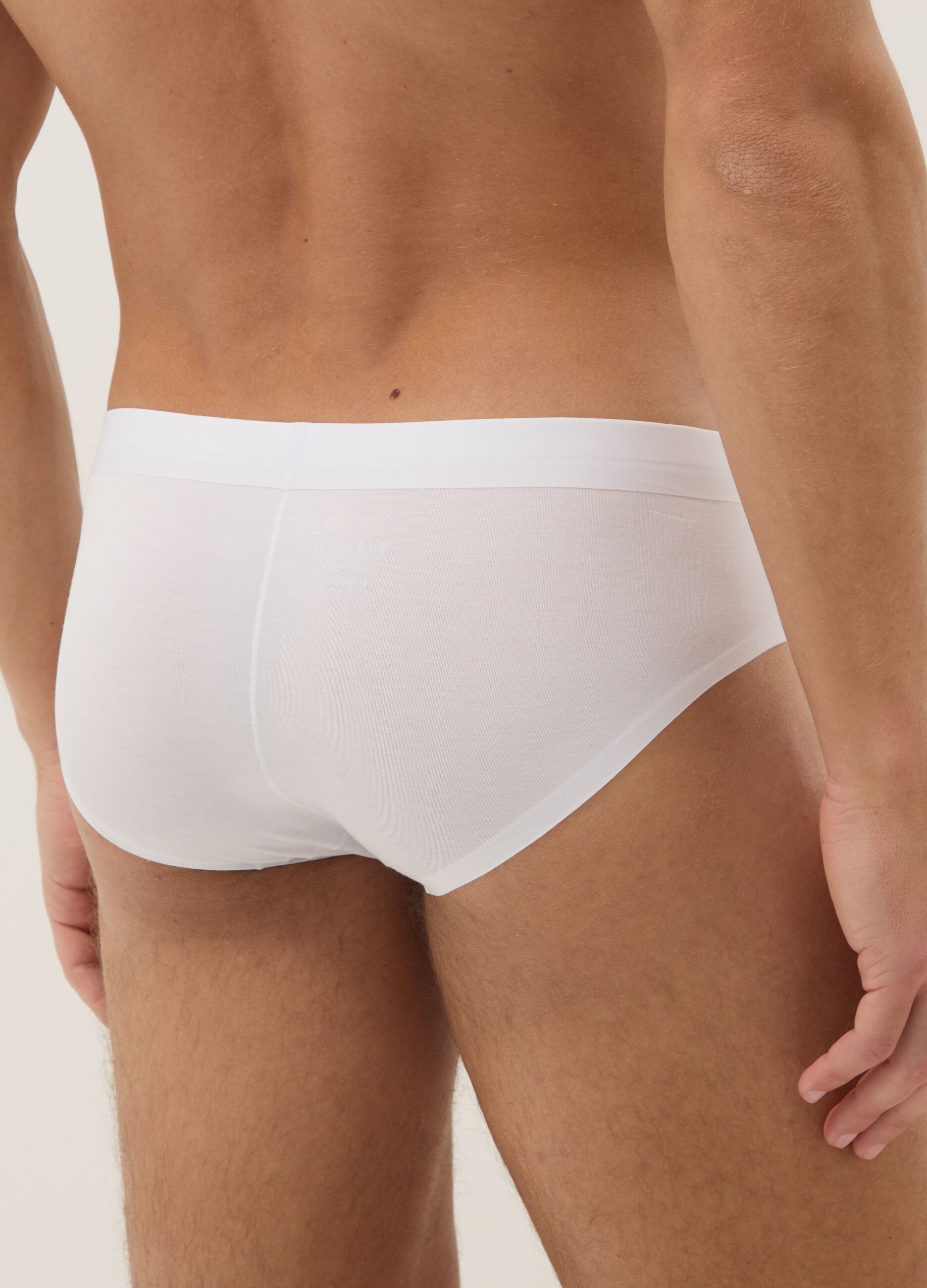 2-pack white stretch modal briefs