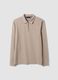 Grey stretch cotton-blend piqu&eacute; polo shirt, Easy Dry, regular fit_4