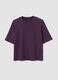 Purple boxy-fit T-shirt in a cotton-viscose blend_4