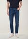 Blue denim slim-fit jeans in cotton and viscose blend_1