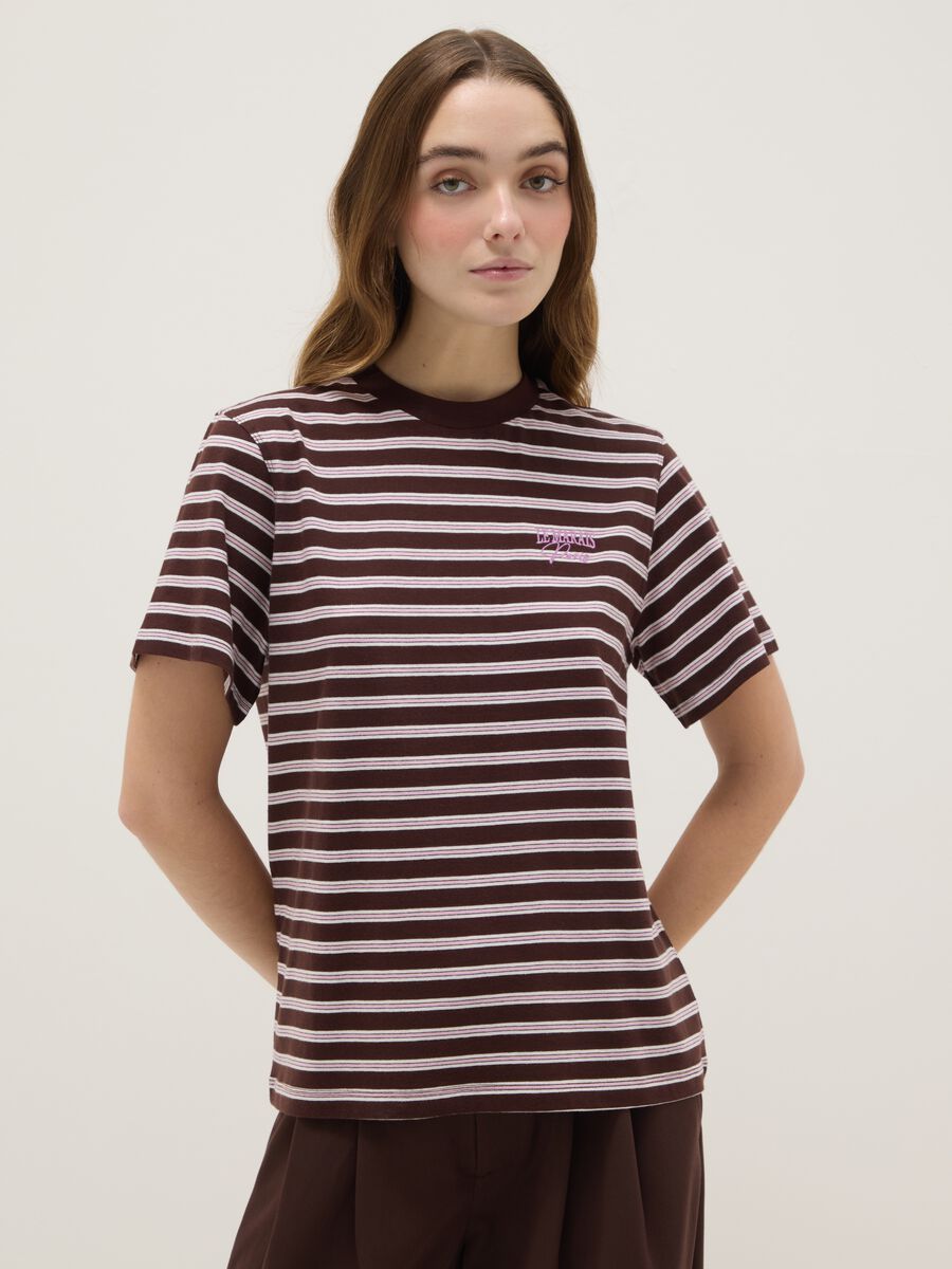 Multicolour Striped Pure Cotton Regular Fit T-shirt_3