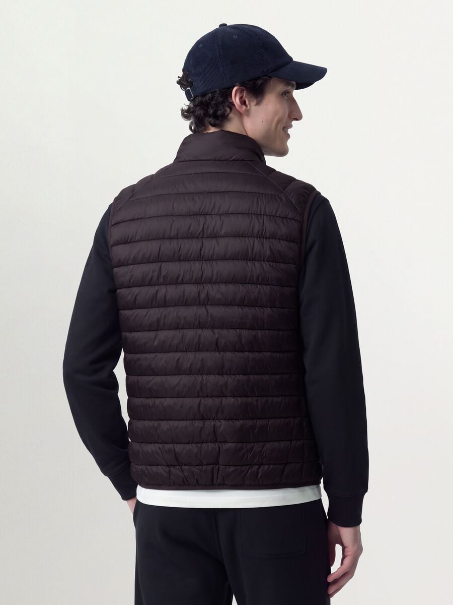 Purple Ultralight padded gilet with zip_2