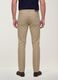 Beige regular-fit stretch cotton twill trousers_3