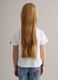 Girls' White Regular Fit Stretch Cotton T-shirt with Print_1