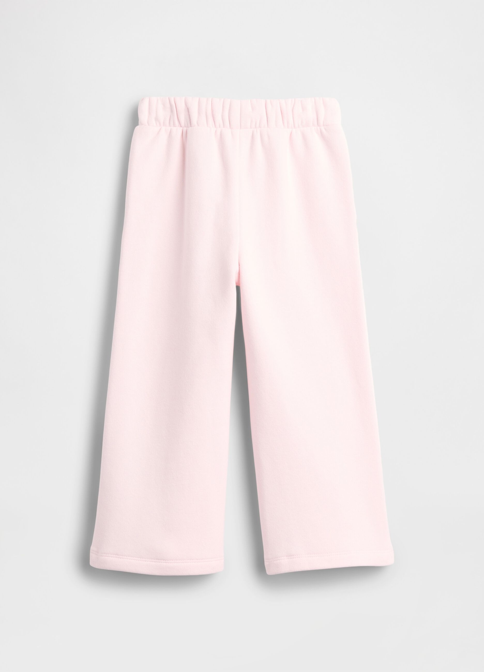 Baby girls' pink cotton blend trousers regular fit with Minnie