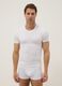 White stretch modal T-shirt, regular fit_0