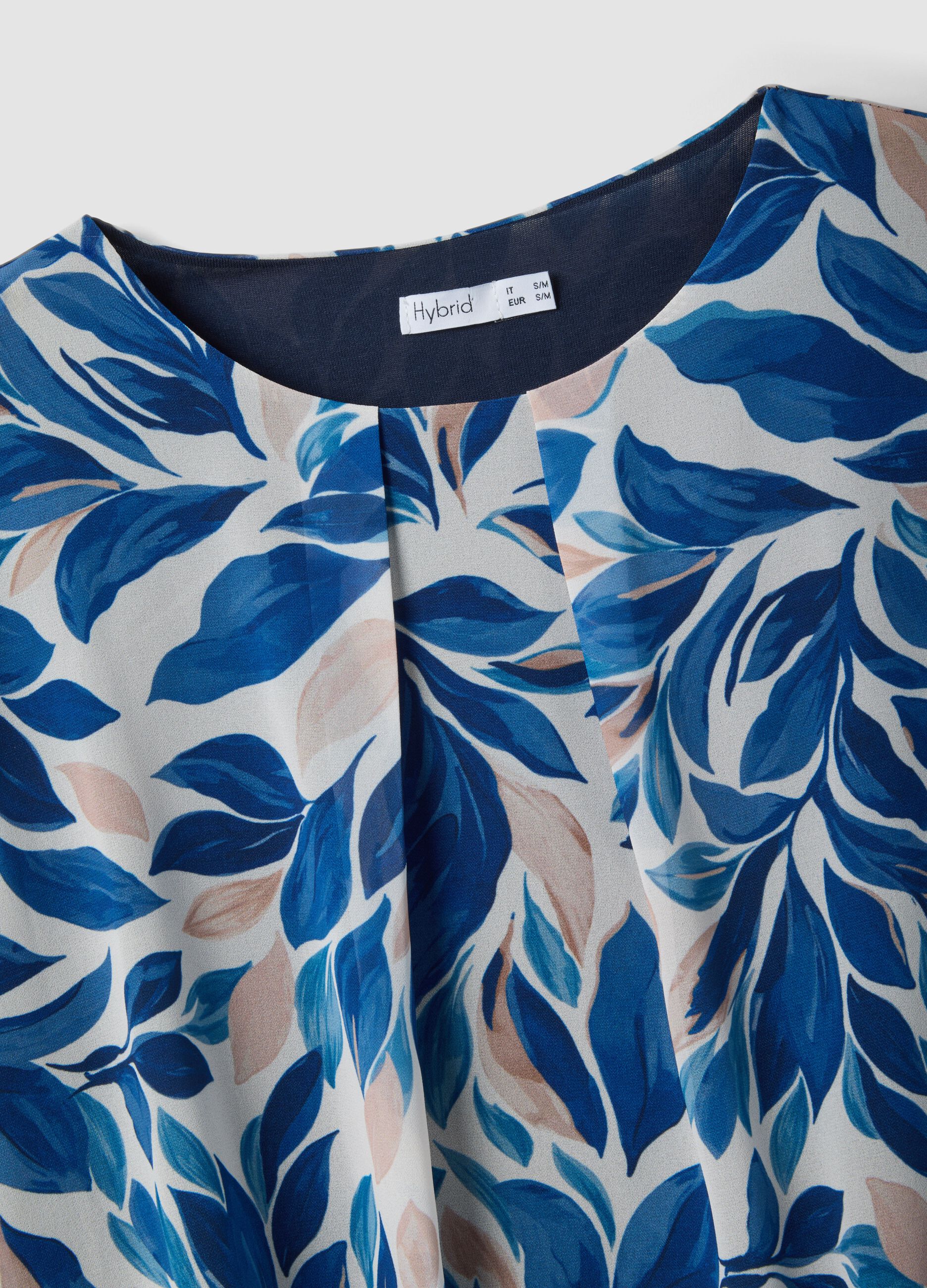 Multicolour Long Sleeve Regular Fit Top with Floral Pattern
