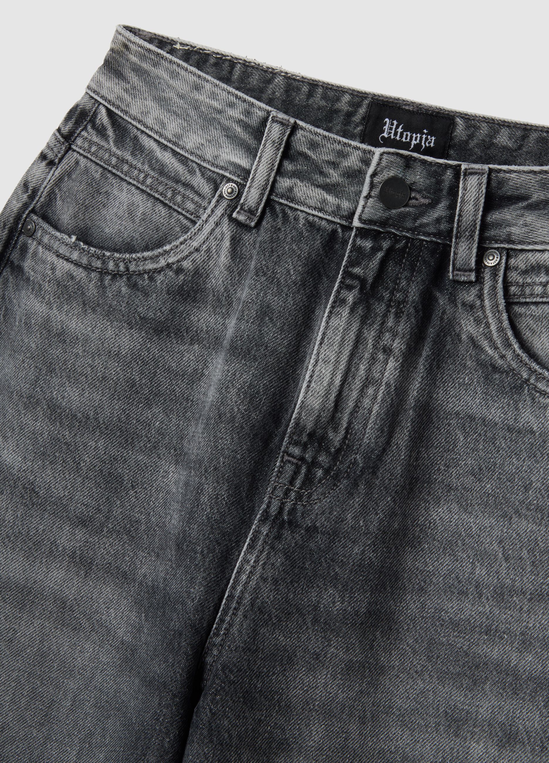 Relaxed Denim Acid Black