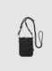 Black crossbody bag with adjustable drawcord strap_0
