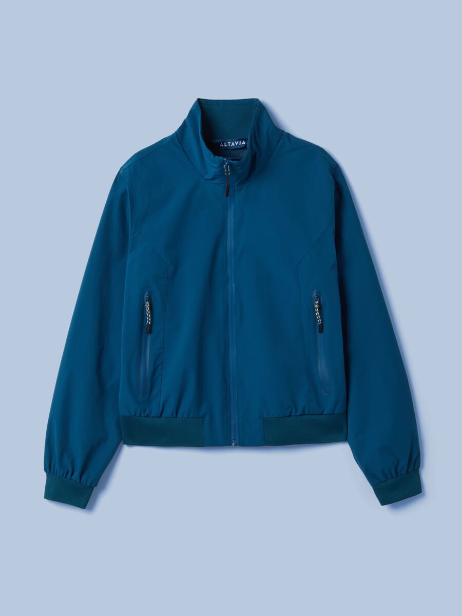 ALTAVIA SAILING blue windproof sports jacket with zip_4