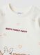 White pure cotton sweatshirt with crew neck and print_2
