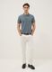 Slim fit grey pure cotton polo_1