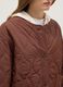 Brown padded jacket regular fit with buttons_3