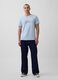 Pure cotton short-sleeve logo T-shirt_0