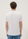 White pure cotton T-shirt with print, regular fit_3