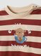 Red organic cotton pyjamas with beaver print_2