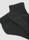2-pack of grey ankle sports socks in stretch organic cotton_1