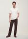 Brown pure cotton straight-fit jeans_0