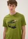 Green Paul Frank print T-shirt in pure cotton, regular fit_3