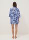 Blue pure cotton kaftan with print_2
