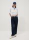 White pure cotton regular fit t-shirt with Italy details_1