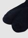 Blue organic stretch cotton socks with heart_1