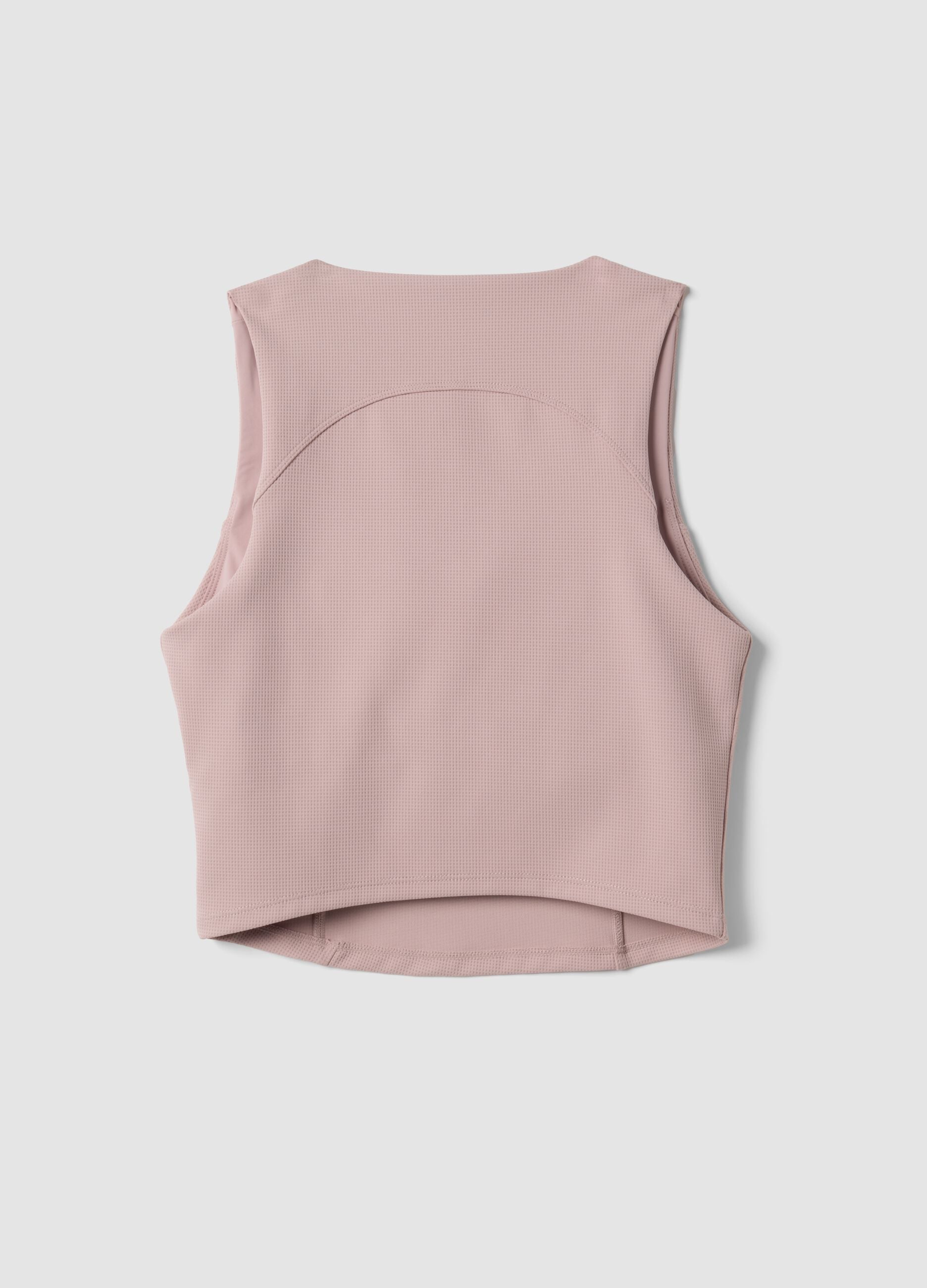 Pink breathable stretch crop top ALTAVIA STUDIO